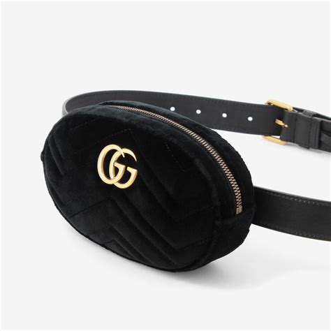 velvet gucci belt bag|Gucci marmont bag velvet.